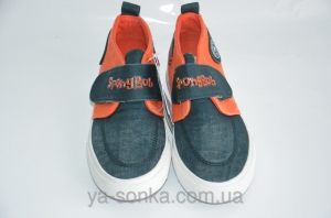 Текстильные мокасины для мальчика