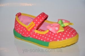 Текстильные мокасины для девочки