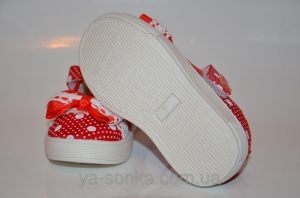 Текстильные мокасины для девочки