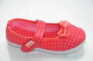 Текстильные мокасины для девочки