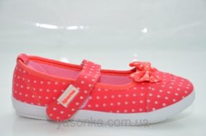Текстильные мокасины для девочки