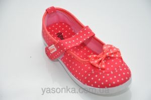 Текстильные мокасины для девочки