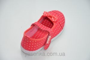 Текстильные мокасины для девочки