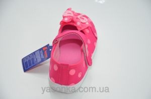 Текстильные мокасины для девочки