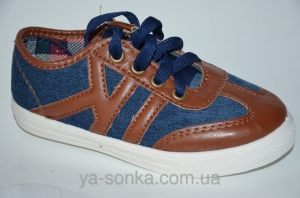 Текстильные мокасины для мальчика