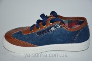 Текстильные мокасины для мальчика