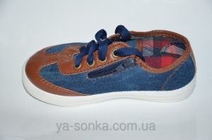 Текстильные мокасины для мальчика