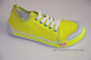 Текстильні кеди-мокасини для дівчинки