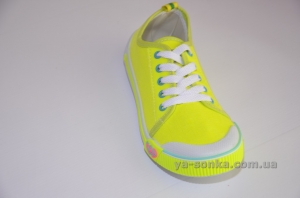 Текстильні кеди-мокасини для дівчинки