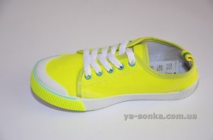 Текстильні кеди-мокасини для дівчинки