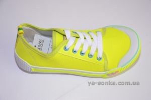 Текстильні кеди-мокасини для дівчинки