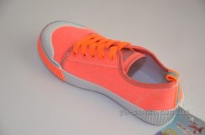 Текстильні кеди-мокасини для дівчинки