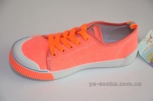 Текстильні кеди-мокасини для дівчинки