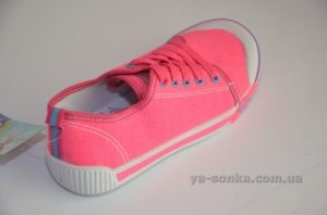 Текстильные кеды-мокасины для девочки