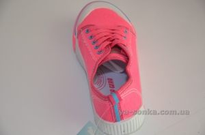 Текстильные кеды-мокасины для девочки