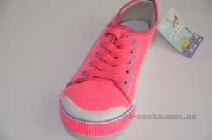 Текстильные кеды-мокасины для девочки