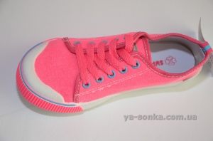 Текстильные кеды-мокасины для девочки