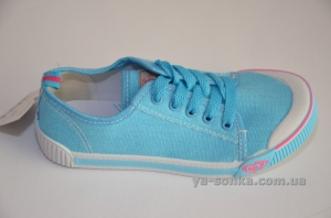 Текстильные кеды-мокасины для девочки