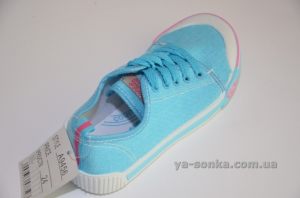 Текстильные кеды-мокасины для девочки