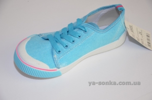 Текстильные кеды-мокасины для девочки