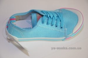 Текстильные кеды-мокасины для девочки