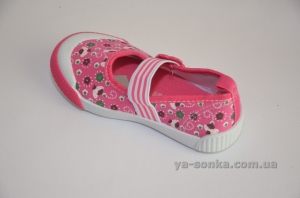 Текстильные мокасины для девочки