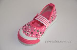 Текстильные мокасины для девочки