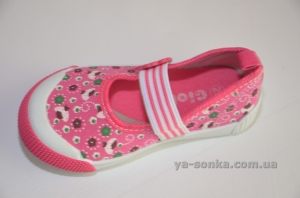 Текстильные мокасины для девочки