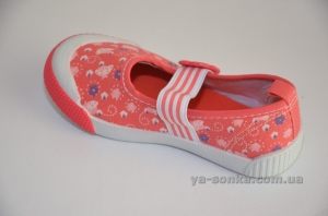 Текстильные мокасины для девочки