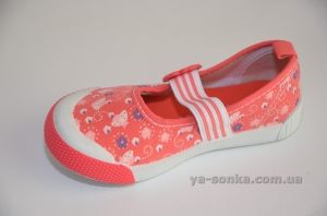 Текстильные мокасины для девочки