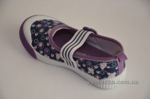 Текстильные мокасины для девочки