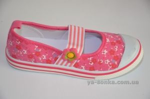Текстильные мокасины для девочки