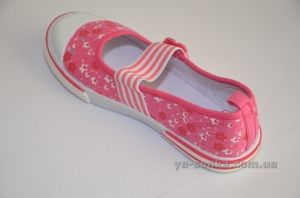 Текстильные мокасины для девочки