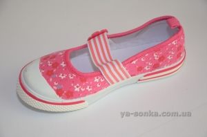 Текстильные мокасины для девочки