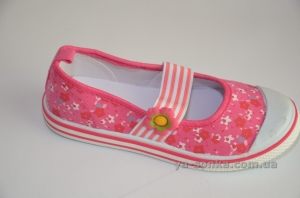 Текстильные мокасины для девочки