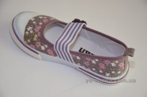 Текстильні мокасини для дівчинки