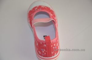 Текстильные мокасины для девочки