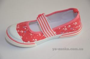 Текстильные мокасины для девочки