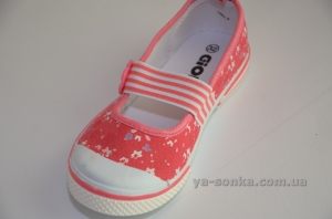 Текстильные мокасины для девочки