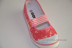 Текстильные мокасины для девочки