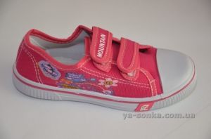 Текстильные кеды-мокасины для девочки