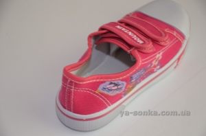 Текстильные кеды-мокасины для девочки