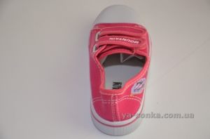 Текстильные кеды-мокасины для девочки