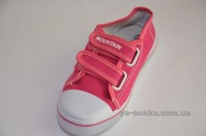 Текстильные кеды-мокасины для девочки