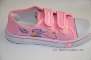 Текстильные кеды-мокасины для девочки