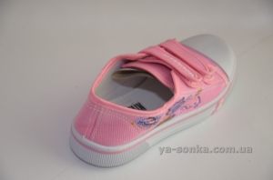Текстильные кеды-мокасины для девочки