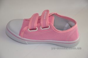 Текстильные кеды-мокасины для девочки