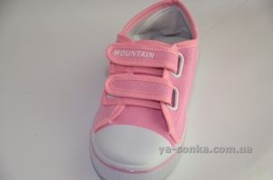 Текстильные кеды-мокасины для девочки