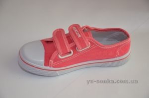 Текстильные кеды-мокасины для девочки