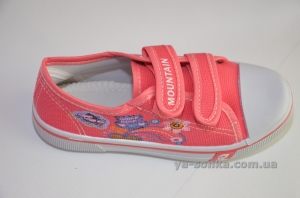 Текстильные кеды-мокасины для девочки